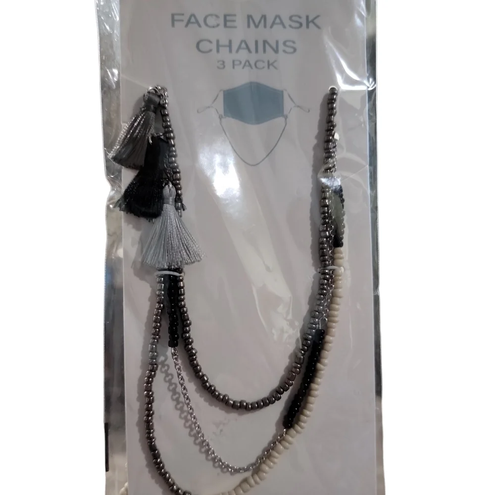 Face Mask chains. 3 to a pack New!